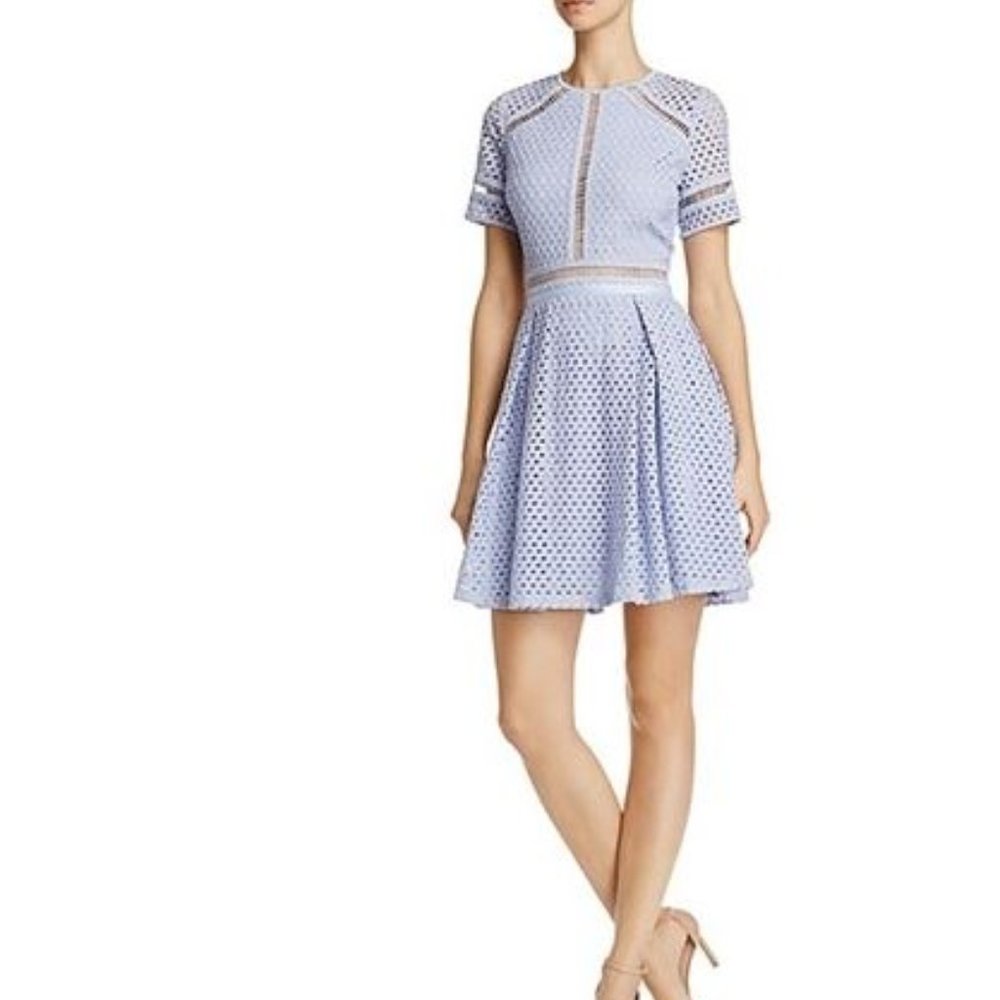 Aqua eyelet dress
